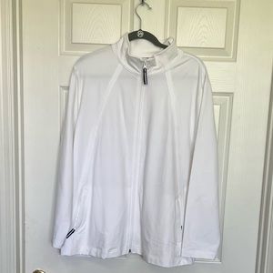 Talbots White Mock-neck Jacket— NWT- 2x